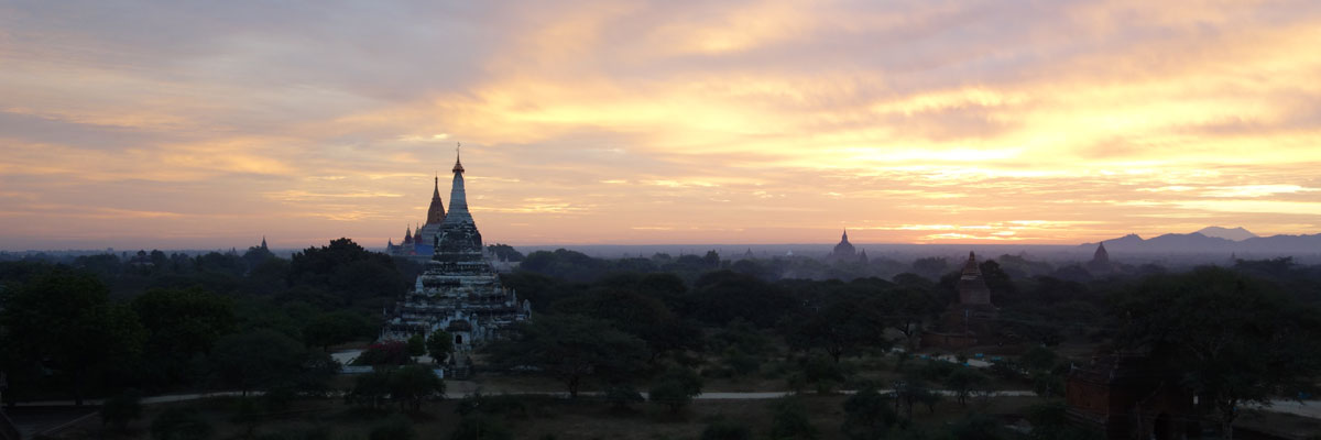 Bagan at sunset