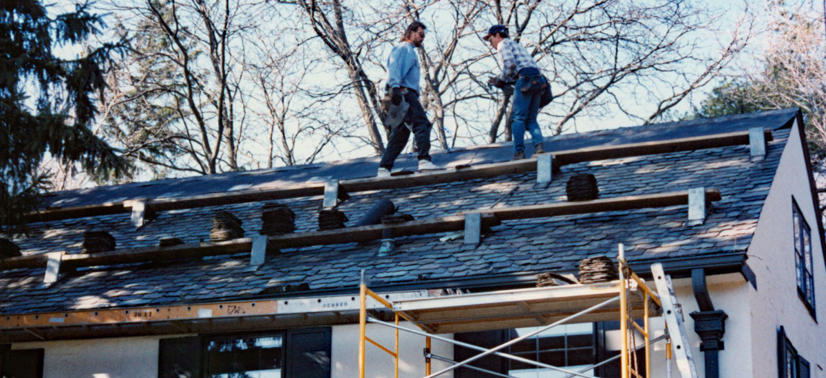 Slate roof
