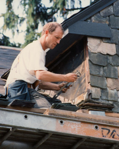 Slate roof