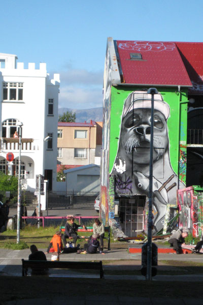 Reykjavik wall murals