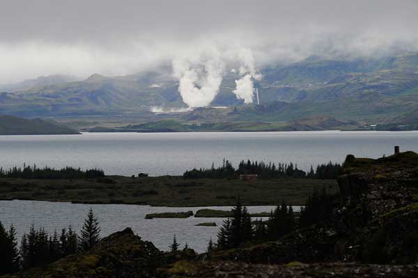 Geyser area