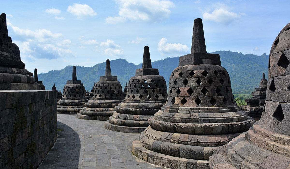 Borobudur stupas