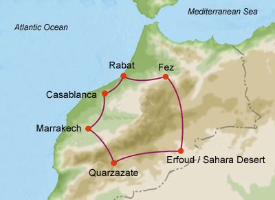 Morocco map