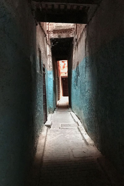 Fez medina alleyway