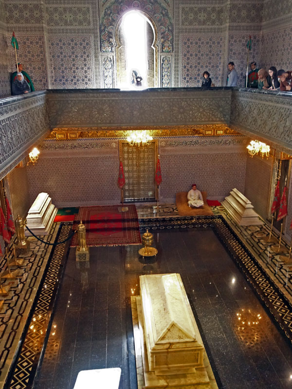 Inside the mausoleum
