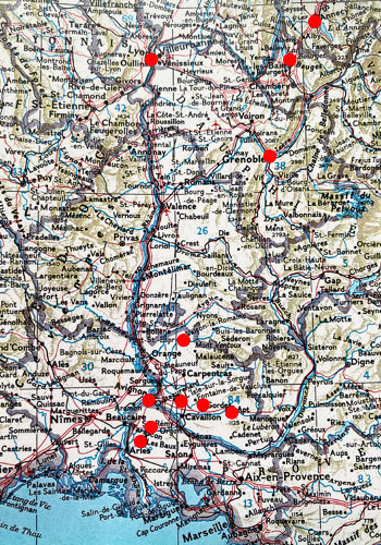 Map of Provence