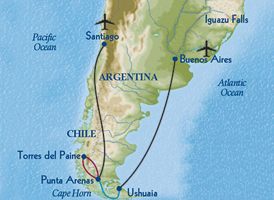Patagonia map