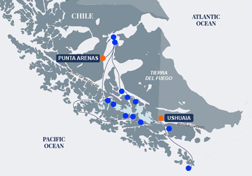 Cape Horn map