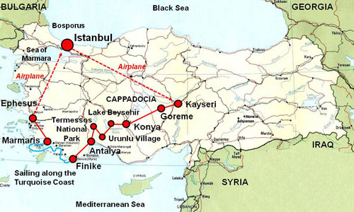 Map of Turkey